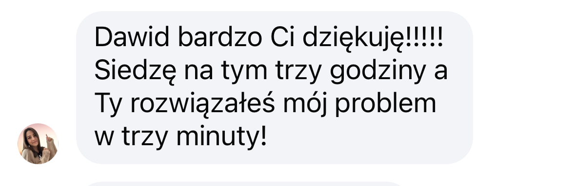 Opinia klienta